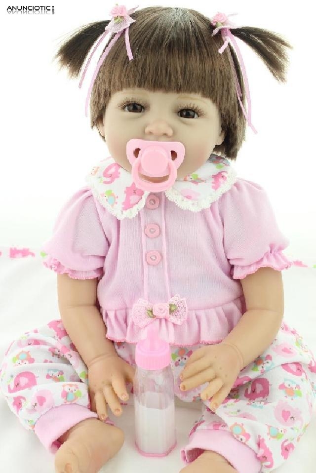 Mu&ntilde;eco reborn 55 cm 22 kg vinilo siliconado: vera