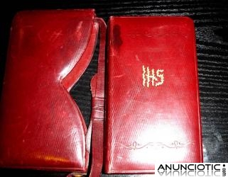 manual de piedad - en su estuche piel- a&ntilde;o 1921 