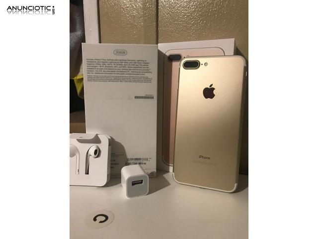 compre autentico iPhone 7 Plus 256gb ORO �200euros