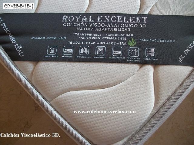 Colch&oacute;n viscoel&aacute;stico royal excelent