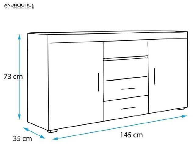 Aparador de dise&ntilde;o modelo Taby Ref 3155