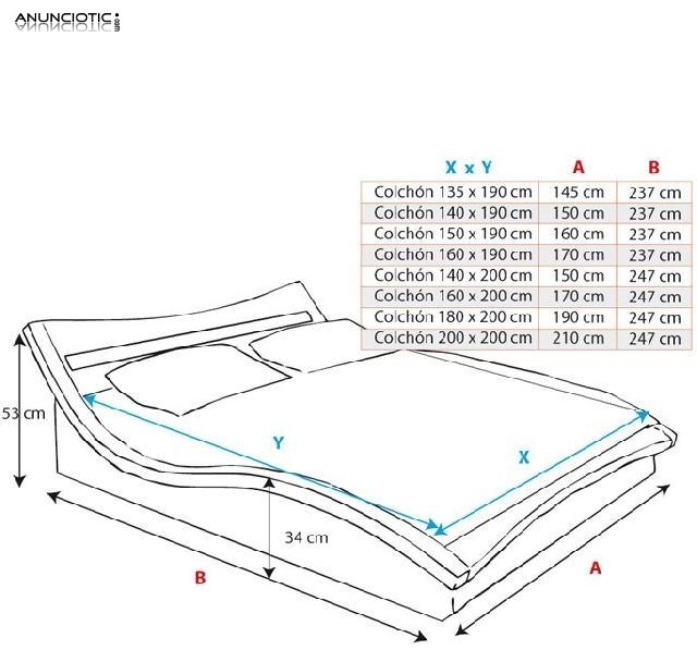 Cama de matrimonio de dise&ntilde;o Ref 3415