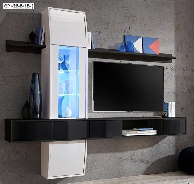 Mueble de sal&oacute;n modelo Marlen negro