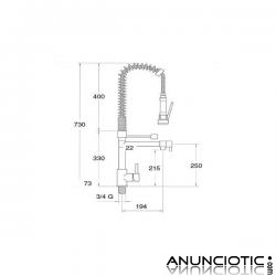 GRIFO DE COCINA MONOMANDO FREGADERO CON 2 SALIDAS! ECON&Oacute;MICO!