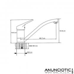 Grifo Fregadero - Ca&ntilde;o Horizontal. PRECIO ECON&Oacute;MICO!