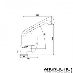 Grifo Fregadero - Ducha Extra&iacute;ble ca&ntilde;o superior. PRECIO ECON&Oacute;MICO!