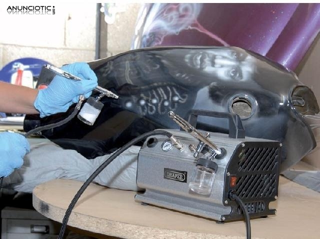 Compresor aerograf&iacute;a kit 10 piezas