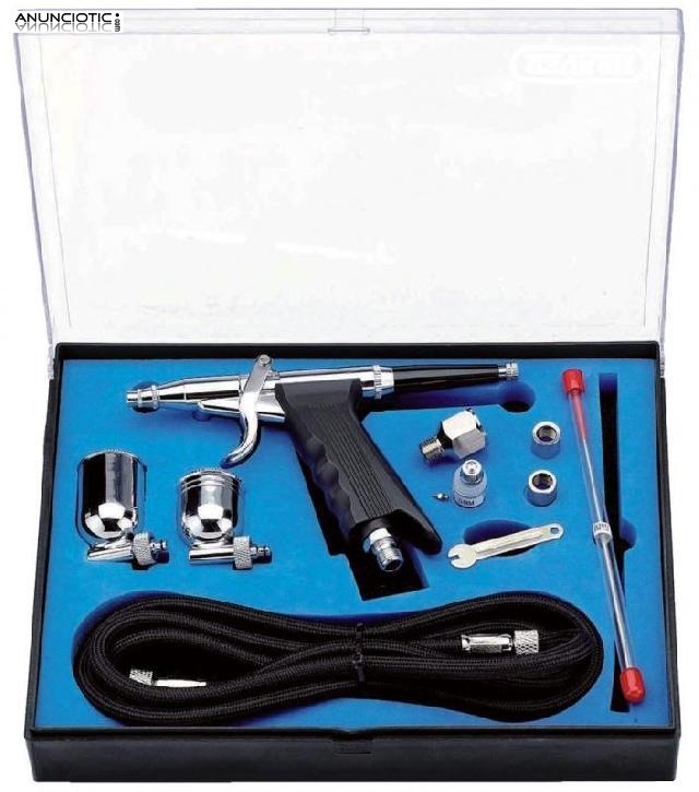 Compresor aerograf&iacute;a kit 10 piezas