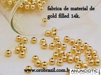 fabrica materiales de oro gold filled 14k/18k  para Armar  bijouteries