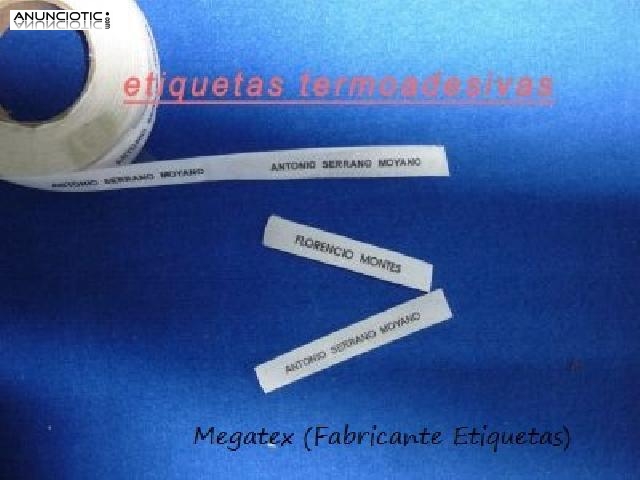 Etiqueta algod&oacute;n termoadhesiva para geri&aacute;tricos 