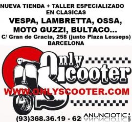 Only Scooter - Tienda & Taller cl&aacute;sicas: Vespa, Lambretta, Montesa, Bultaco, Ossa, Moto Gu