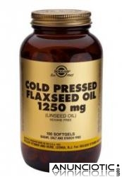 Solgar Aceite de Linaza 1250 mg 100 c&aacute;psulas blandas