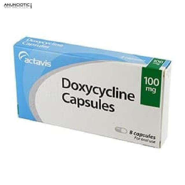 Doxycycline 100mg - antibiótico tipo tetraciclina