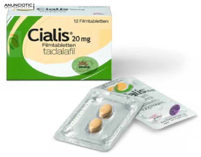 Cialis Gen&eacute;rico Super Active 20 mg sin receta