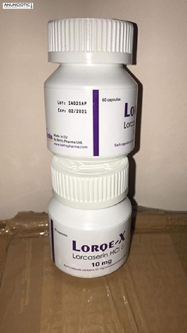 Lorcaserin (Lorqe X) 10mg - Sin receta