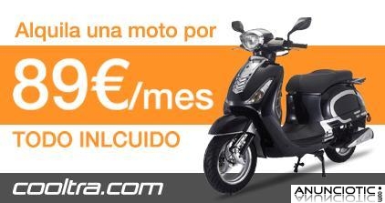 Alquila tu moto desde s&oacute;lo 89 euros al mes
