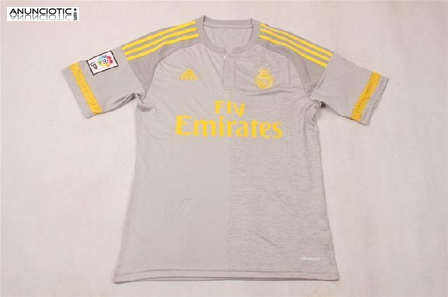 camisetas del Real Madrid tailandia 2015-2016 segunda equipaci&oacute;n