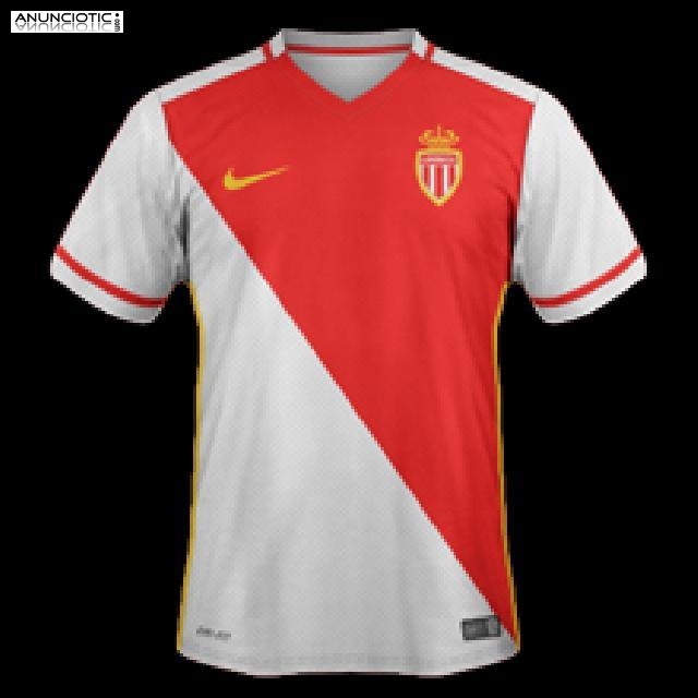 Camiseta del AS M&oacute;naco Primera 2015/2016