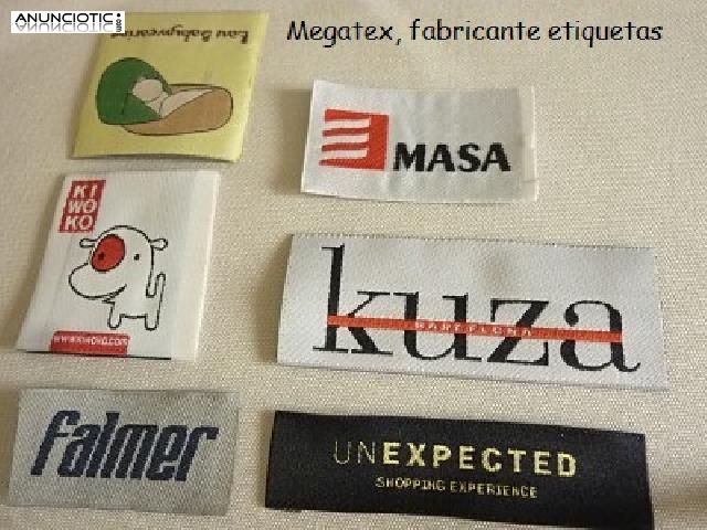 Etiquetas tejidas alta definici&oacute;n para pijamas