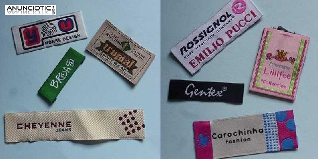 Etiquetas tejidas alta definici&oacute;n para pijamas