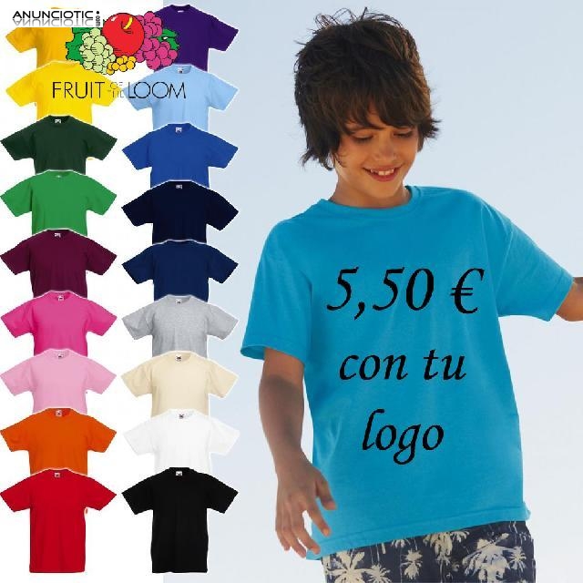 25 Camisetas personalizadas con tu logo x solo 5,50 � unidad