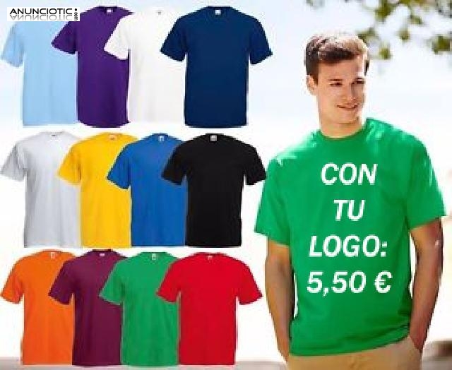 25 Camisetas personalizadas con tu logo x solo 5,50 � unidad