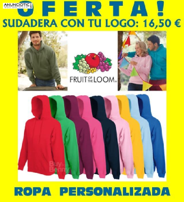 Oferta: 25 Sudaderas personalizadas con tu logo x solo 16,5 �