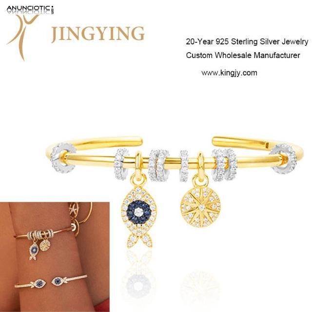Pulseras Brazaletes 925 Joyer&iacute;a de plata esterlina proveedor mayorista pers