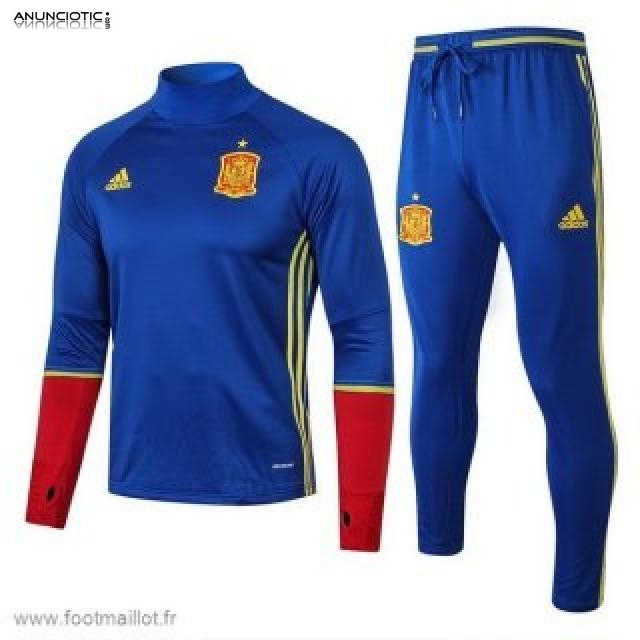 Vente Survetement foot Espagne Pas Cher 2018 - footmaillot