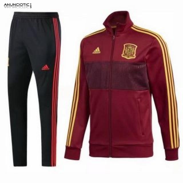 Vente Survetement foot Espagne Pas Cher 2018 - footmaillot