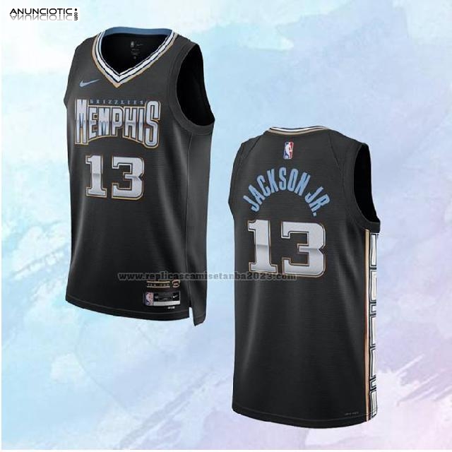 NO 13 Jaren Jackson JR. Camiseta Memphis Grizzlies Ciudad Negro 2022-23