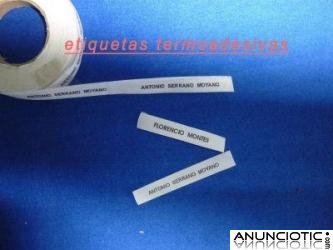 Etiquetas algod&oacute;n para prendas escolares