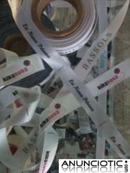 Rollo etiquetas personalizadas satinadas 