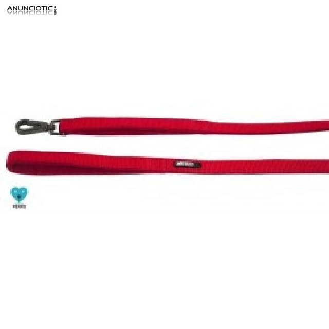 Corr&eacute;a de neopreno roja para perros