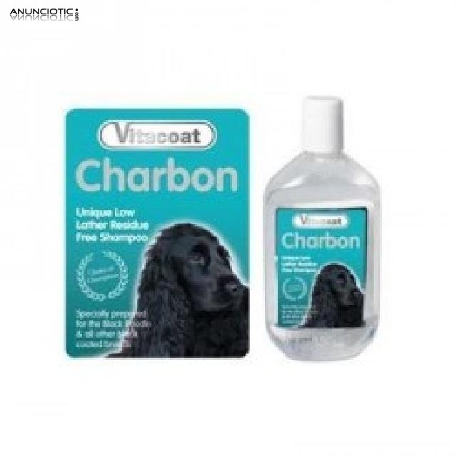 Vitacoat champ&uacute; charbon para perros negros 