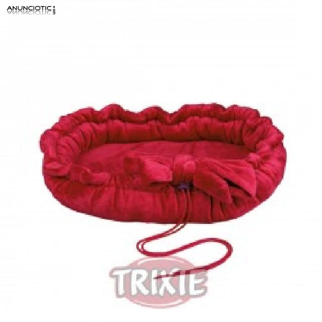 Cama-coj&iacute;n loop burdeos para perro 