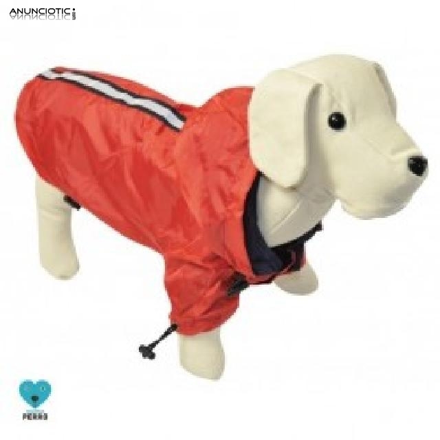 Chubasquero rojo reflectante 