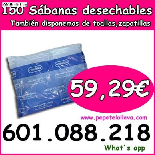 150 s&aacute;banas desechables 59,29 � en pepetelolleva.com