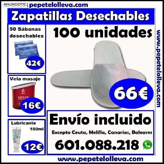 100 zapatillas desechables 66 � env.inclu