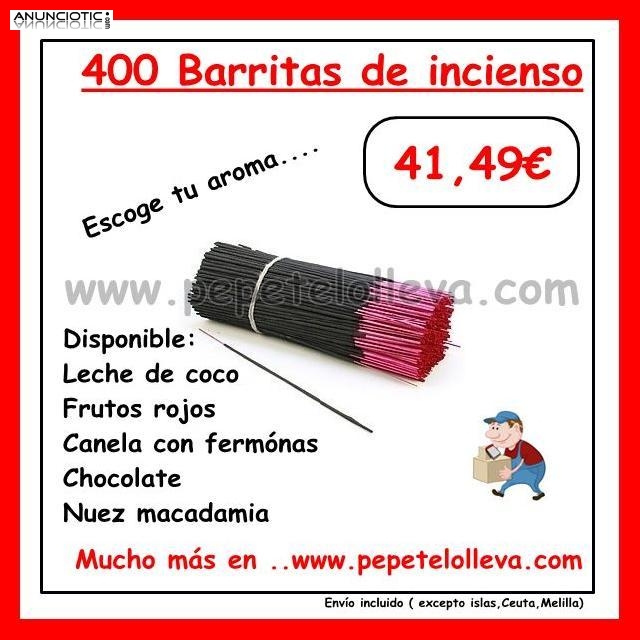 Incienso 400 barillas 41,49� Crea ambiente