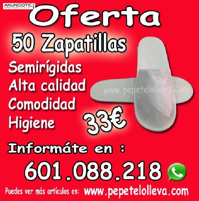 50 zapatillas desechables 33 � Ll&aacute;manos