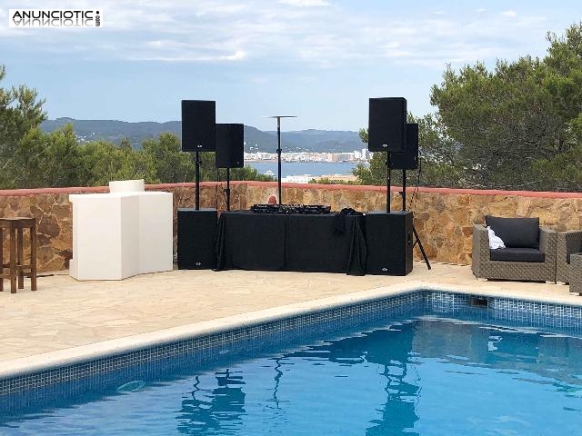 Alquilar sonido e iluminaci&oacute;n en Barcelona e Ibiza
