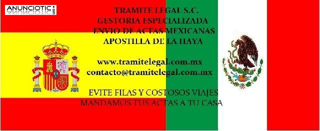 Apostilla de la Haya M&eacute;xico-Espa&ntilde;a