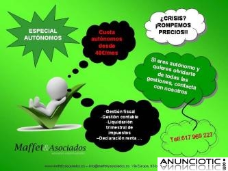 OFERTA ESPECIAL PARA AUT&Oacute;NOMOS. CUOTA DESDE 40�/MES