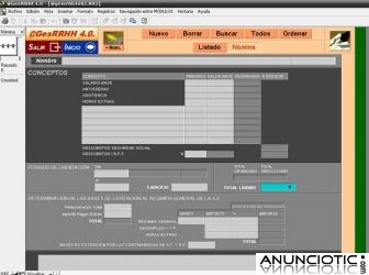 Programa de Gesti&oacute;n de Recursos Humanos N&oacute;minas y Capacitaci&oacute;n GesRRHH &iexcl;&iexcl; GRATIS !!