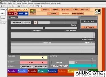Programa de Gesti&oacute;n de Podolog&iacute;a Cl&iacute;nica Consultas de Pod&oacute;logos @PodoClinic &iexcl;&iexcl; GRATIS !!