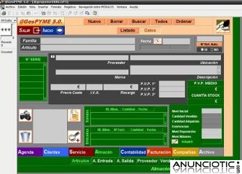 Programa de Gesti&oacute;n de la Peque&ntilde;a y Mediana Empresa y Almac&eacute;n @GesPYME &iexcl;&iexcl; GRATIS !!