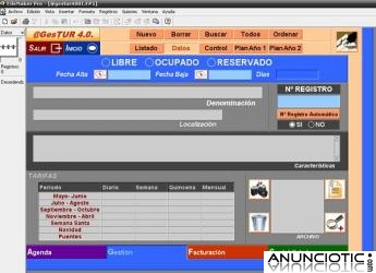 Programa de Gesti&oacute;n de Turismo Hoteles Campings Casas Rurales Alquiler @GesTUR &iexcl; GRATIS !