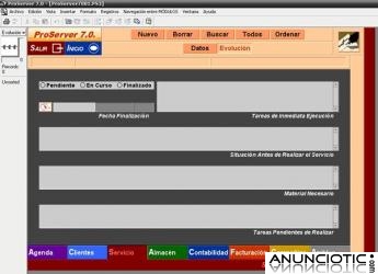Programa de Gesti&oacute;n de Servicios y Facturaci&oacute;n Profesional ProServer &iexcl;&iexcl; GRATIS !!