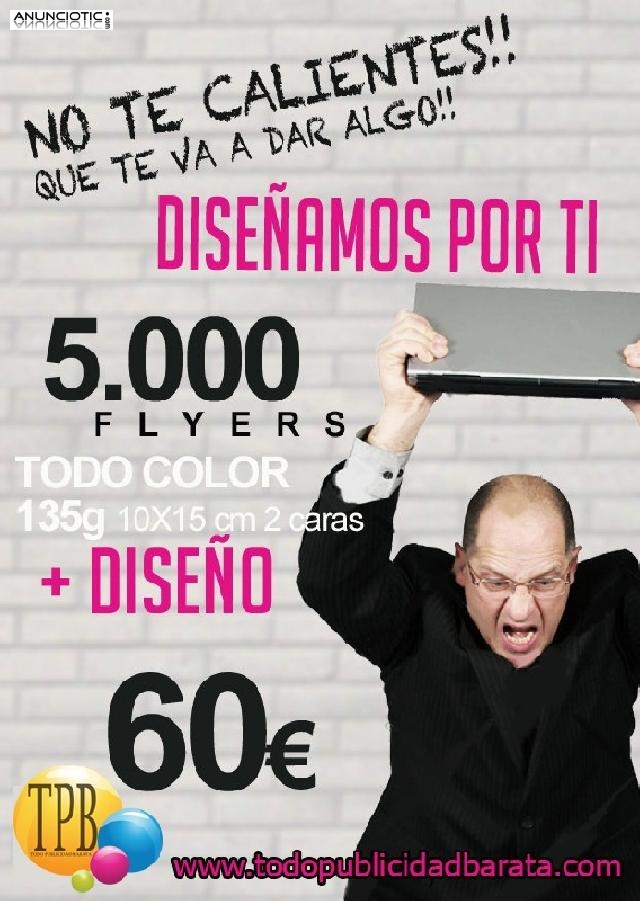 Flyer, folletos, poster, vinilos, lonas, dise&ntilde;os